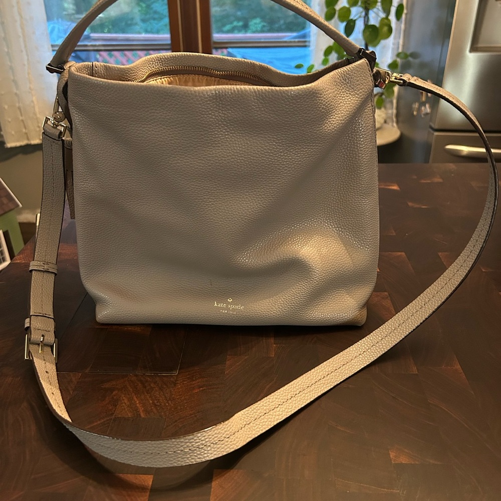 Kate Spade Light Gray Shoulder Bag